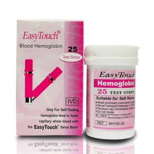Easy Touch hemoglobiini testribad 25tk