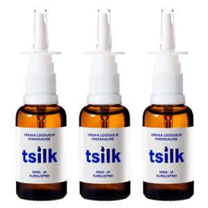 Tsilk. Looduslik nina- ja kurgusprei 3 tk